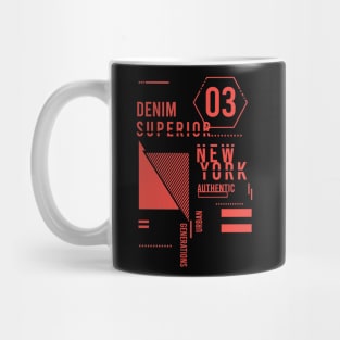 New york Denim brand Typography Mug